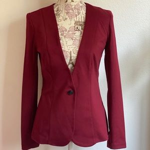 Burgundy blazer mossimo